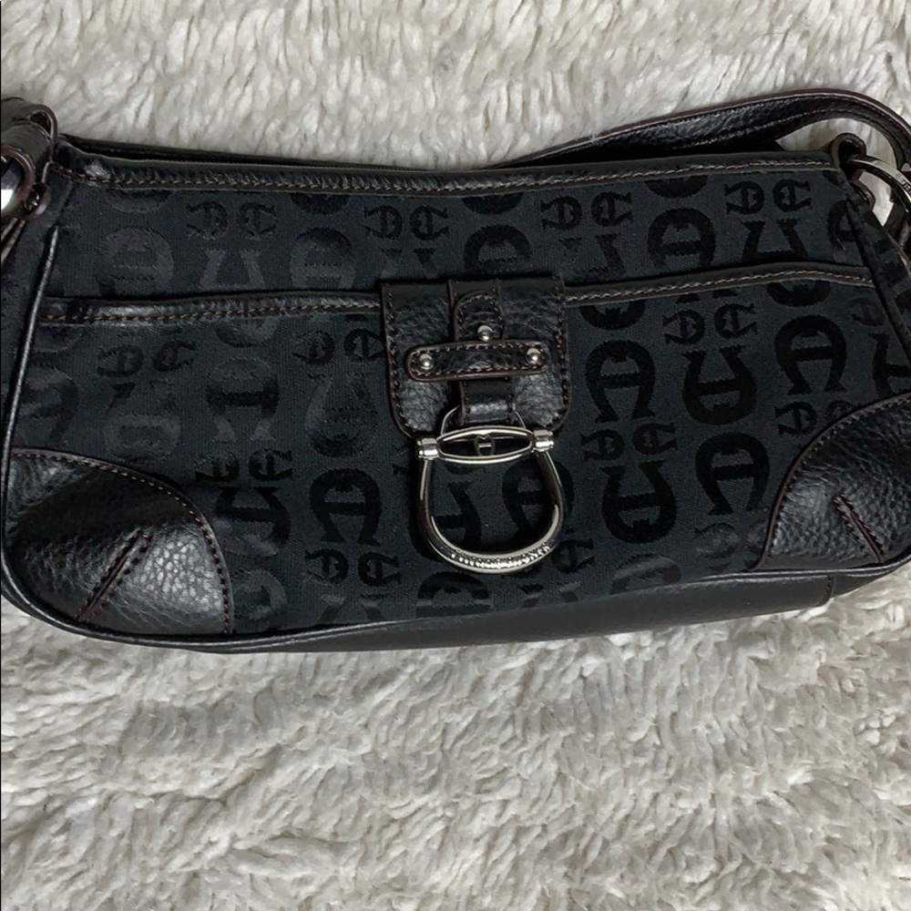 Aigner black purse